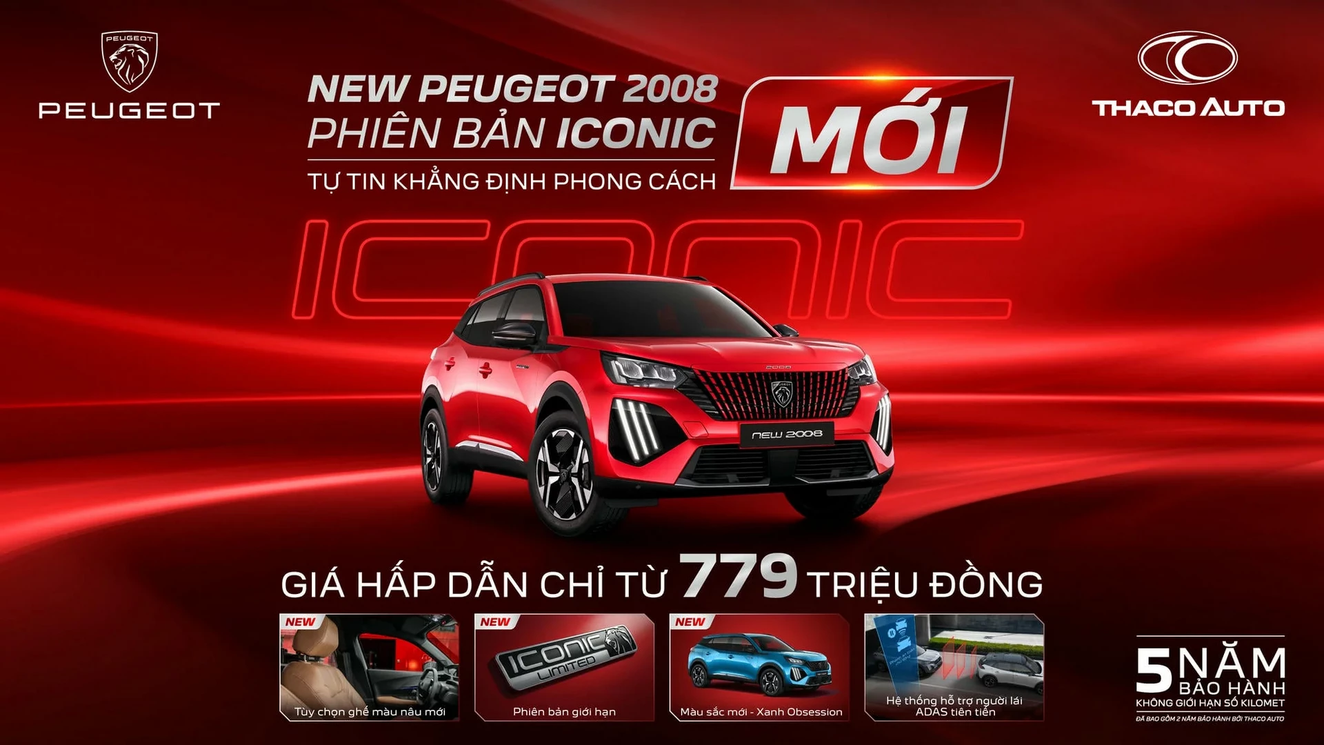 New Peugeot 2008 Iconic – SUV đô thị châu Âu hiện đại